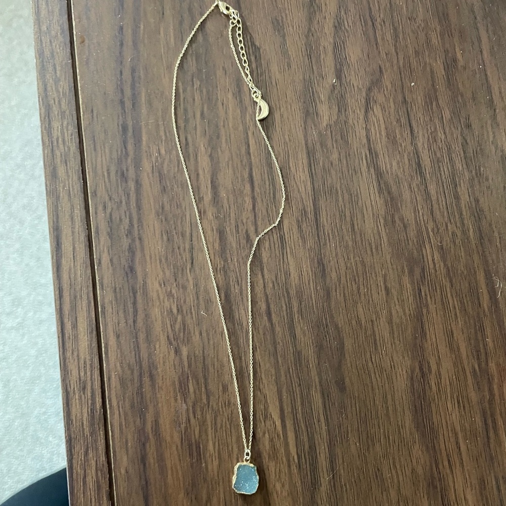 Blue stone necklace